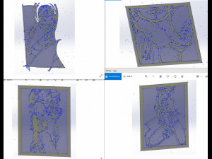 20 dxf file cnc Women Pin Up Hand Sketch Retro Cut Router Vinil plasma 2210 Modelo 3D