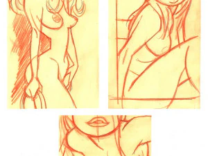 20 fichiers dxf cnc femmes Pin Up main croquis r&eacute;tro coupe routeur Vinil plasma 2210 Modèle 3D