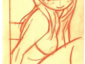 20 dxf file cnc Women Pin Up Hand Sketch Retro Cut Router Vinil plasma 2210 Modelo 3D