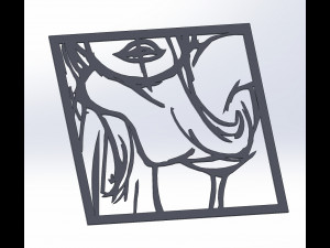 20 dxf file cnc Women Pin Up Hand Sketch Retro Cut Router Vinil plasma 2210 Modelo 3D