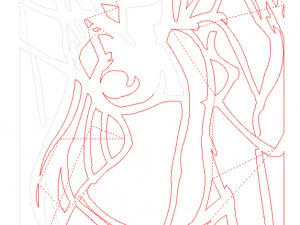 20 fichiers dxf cnc femmes Pin Up main croquis r&eacute;tro coupe routeur Vinil plasma 2210 Modèle 3D