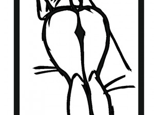20 dxf file cnc Women Pin Up Hand Sketch Retro Cut Router Vinil plasma Nr2211 Modelo 3D