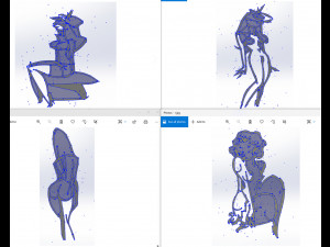 20 dxf file cnc Women Pin Up Hand Sketch Retro Cut Router Vinil plasma Nr2212 3D Model