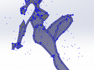 20 dxf file cnc Women Pin Up Hand Sketch Retro Cut Router Vinil plasma Nr2212 3D Model