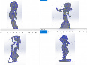 20 dxf file cnc Women Pin Up Hand Sketch Retro Cut Router Vinil plasma 2214 Modello 3D