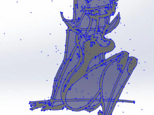 20 dxf file cnc Women Pin Up Hand Sketch Retro Cut Router Vinil plasma 2214 3D Model