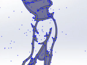 20 dxf file cnc Women Pin Up Hand Sketch Retro Cut Router Vinil plasma 2214 3D Model