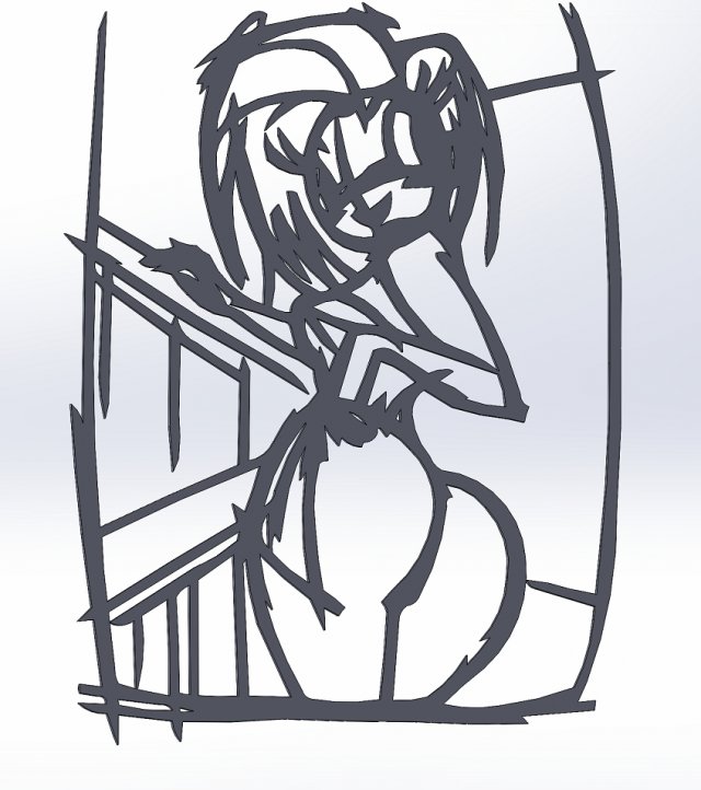 20 dxf file cnc Women Pin Up Hand Sketch Retro Cut Router Vinil plasma Nr2217 3Dモデル .c4d .max .obj .3ds .fbx .stl .blend 
