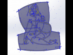 20 dxf file cnc Women Pin Up Hand Sketch Retro Cut Router Vinil plasma Nr2217 3Dモデル