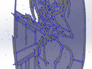 20 dxf file cnc Women Pin Up Hand Sketch Retro Cut Router Vinil plasma Nr2217 3Dモデル