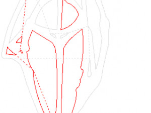 20 dxf file cnc Women Pin Up Hand Sketch Retro Cut Router Vinil plasma Nr2217 3Dモデル
