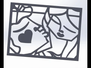 10 DXF ファイル CNC 産業用レーザー抽象女性ポップアート Nr1 ルーター Nr2223 3Dモデル