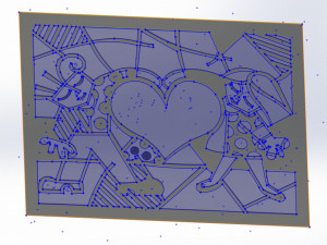 10 DXF File CNC Industrial Laser Abstract Woman POP Art Nr1 Router Nr2223 Model 3D