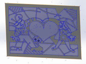 10 DXF File CNC Industrial Laser Abstract Woman POP Art Nr1 Router Nr2223 3D Model