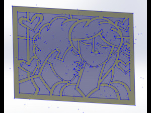 10 DXF File CNC Industrial Laser Abstract Woman POP Art Nr1 Router Nr2223 Model 3D