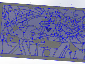 10 DXF File CNC Industrial Laser Abstract Woman POP Art Nr1 Router Nr2223 Model 3D