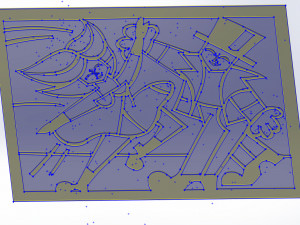 10 DXF File CNC Industrial Laser Abstract Woman POP Art Nr1 Router Nr2223 Model 3D
