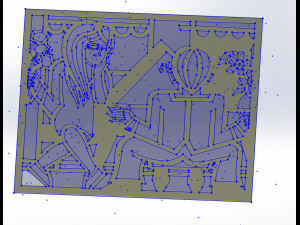 10 DXF File CNC Industrial Laser Abstract Woman POP Art Nr1 Router Nr2223 Model 3D
