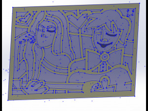 10 DXF File CNC Industrial Laser Abstract Woman POP Art Nr1 Router Nr2223 Model 3D
