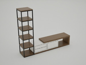 Tv Stand 01 3D 모델