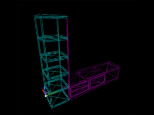 Tv Stand 01 3D Model
