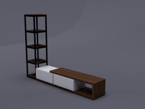 Tv Stand 01 3D 모델
