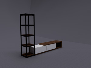 Tv Stand 01 3D 모델