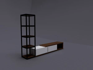 Tv Stand 01 3D Model
