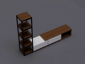 Tv Stand 01 3D Model