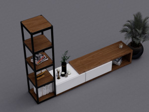 Tv Stand 01 3D 모델