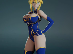 Artoria Pendragon - Grande Ordem do Destino Modelo de Impressão 3D
