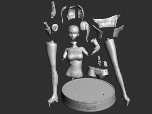 Lucy - Cyberpunk 3D Принт Модель