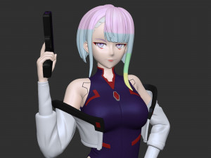 Lucy - Cyberpunk 3D Принт Модель