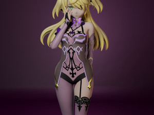 Fischl - Genshin Impact 3D Print Model