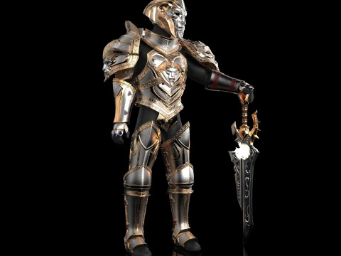 안두인 린 전체 방어구 3D 모델