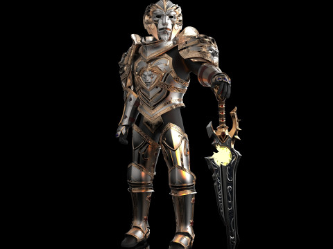 Anduin Wrynn Full Armour 3D Model