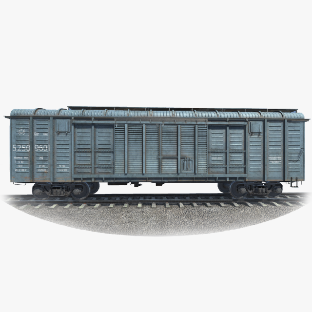 Freight Car11-217 and LODs FBX Modèle 3D .c4d .max .obj .3ds .fbx .stl .blend 