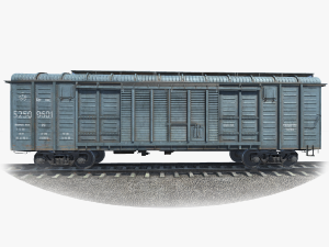 Freight Car11-217 and LODs FBX 3D मॉडल