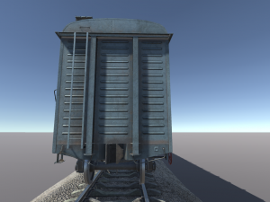 Freight Car11-217 and LODs FBX Modèle 3D