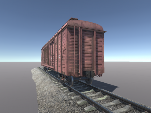 Freight Car11-217 and LODs FBX Modèle 3D