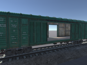 Freight Car11-217 and LODs FBX Modèle 3D