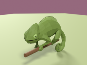 Lowpoly stylized Pet animals 3D Model