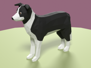 Lowpoly stylized Pet animals 3D Model