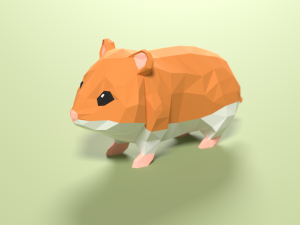 Lowpoly stylized Pet animals 3D Model