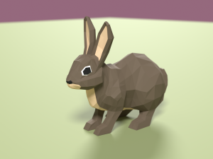 Lowpoly stylized Pet animals 3D Model