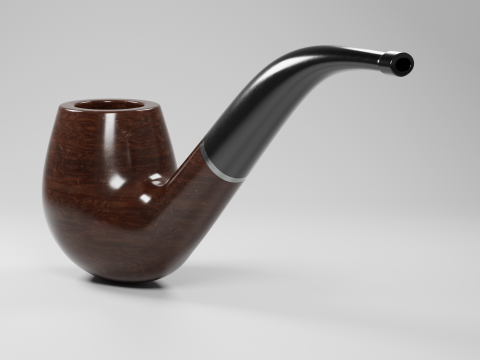 Vintage Tobacco Pipe 3D Model