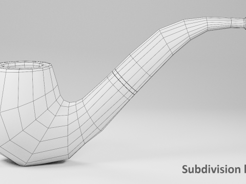 Vintage Tobacco Pipe 3D Model
