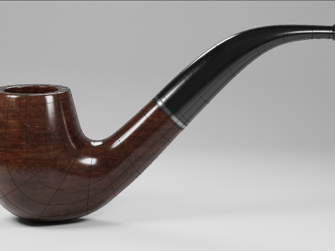 Vintage Tobacco Pipe 3D Model