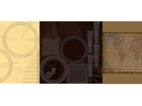 Vintage Floor Globe 3D Model