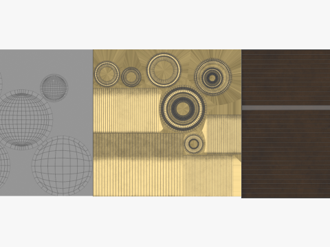 Vintage Brass Spyglass 3D 모델